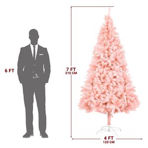 Supporto in Ferro PVC per Albero di Natale, 7 Piedi, 1800 Rami, Colore Rosa - Product Image 5