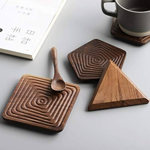 Amazing Design Wood Coaster Factory Custom Plate Display Wood Holder Coasters Best Price - Product Image 4