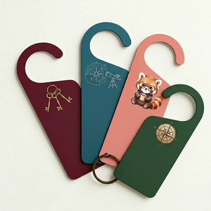 PVC <b>Door</b> Knob Hanger Custom Printed Hotel Do Not Disturb Sign Waterproof Hanging Tag for Home Office Promotion - Product Image 2