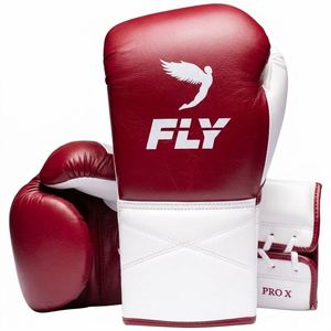 Gants de boxe Fly sur mesure fabriqués en usine, 100% cuir véritable, professionnels, à lacets. - Product Image 2