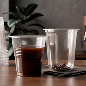 Clear PP <b>Plastic</b> <b>Cups</b> Round 95mm Diameter Disposable <b>Plastic</b> <b>Cup</b> for Iced Coffee Tea Juice - Product Image 4