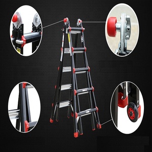 Multi-Purpose 4x4 Multipurpose Aluminium Folding <b>Ladder</b> Extra Wheels EN131Standard Made in Vietnam - Product Image 6