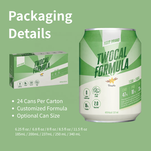 [Muestra] Larga vida útil Listo para beber Batido de leche ambiental Bebida nutricional funcional personalizable Fórmula de dos calorías altas - Product Image 3