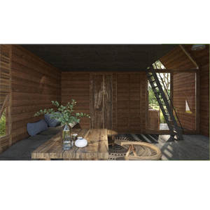 Support technique en ligne N4 Bungalow à deux étages 40HC Serre préfabriquée Design moderne Style industriel fabriqué au Vietnam - Product Image 4