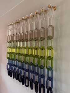 Decoración de Pared con Cadena de Resina Hecha a Mano, Adorno Geométrico Contemporáneo para Hoteles, Villas y Oficinas - Product Image 6