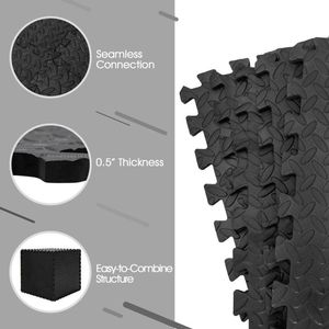 Tapis de sol emboîtable 12 pièces, antidérapant et imperméable, tapis de protection - Product Image 3