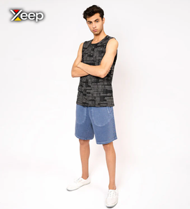 XEEP Customize Lightweight Solid Casual <b>Men</b> Shorts High Quality Quick Dry Breathable <b>Drawstring</b> Knitted Front High OEM Service - Product Image 1