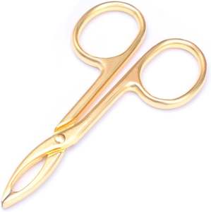 UBI 2 Piezas Pinzas de Acero Inoxidable Hechas a Mano con Punta Fina para Cejas, Depilación Facial, Reutilizables, Duraderas y Modernas - Product Image 1