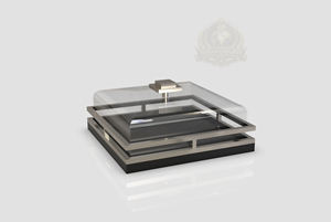 Dôme à gâteau en acier inoxydable et verre, design européen moderne, écologique, couvercle décoratif pour présentation en boulangerie, lavage à la main uniquement - Product Image 4