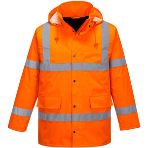 เสื้อแจ็คเก็ตทำงานแบบ Hi-Vis สำหรับผู้ชาย สไตล์อุปกรณ์นิรภัยทันสมัย ผ้าสีสว่าง ใส่สบาย ตัดเย็บทนทาน ป้องกันได้อย่างมั่นใจ - Product Image 4