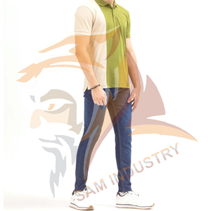 เสื้อโปโลผู้ชายทรงปกติ ออกแบบโลโก้ด้านหน้าได้ตามต้องการ ผลิตจากผ้าเจอร์ซีย์ใยไผ่ 100% ระบายอากาศได้ดี แขนสั้น - Product Image 4