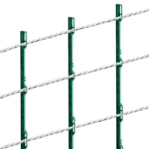 Filo Elettrico Portatile per Recinzione 200M (656Ft) Diametro 6,5mm 6 Fili in Acciaio Inox Resistente ai Raggi UV Attrezzatura per Allevamento - Product Image 1