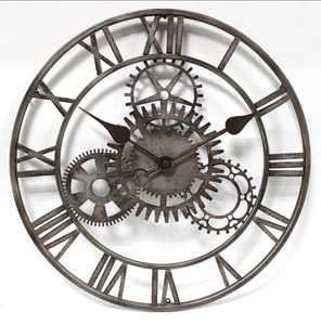 Classic Modern Metal Wall <b>Clock</b> <b>Digital</b> Mechanical Silent Luminous Waterproof Easy Read Design for Living Room Hanging Decor - Product Image 1