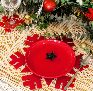 Red Frozen Christmas Theme <b>Coasters</b> Laser Cut Stylish Holiday <b>Coaster</b> <b>Set</b> For Maintaining Clean And Stain Free Table Surfaces - Product Image 3