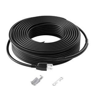 Cavo Riscaldante Autorigenerante da 140FT 5W/FT per Tubi, Nastro Riscaldante per Sciogliere la Neve sul Tetto, Protezione Antigelo per Grondaie - Product Image 1
