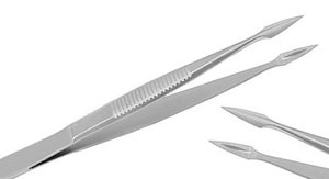 คีมปากคีบ4.5 "คีมผ่าตัดตรงเครื่องมือสัตวแพทย์ - Product Image 2