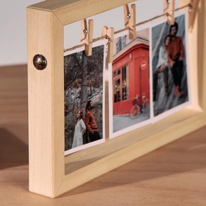 Handmade Wooden Photo <b>Frame</b> with Logo Nature Color & Customized Size <b>for</b> Home Office Bedroom Living Room <b>Wall</b> Decoration - Product Image 3