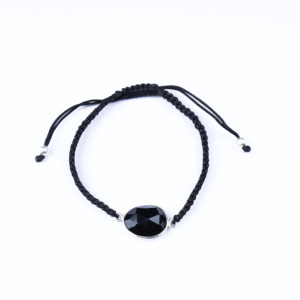 Trendy Design Black Adjustable Black Onyx Fine <b>Bracelet</b> Macrame Black Cord Jewelry for Women <b>Bracelets</b> Jewelry Factory Supply - Product Image 1