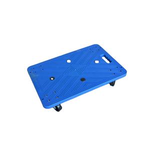 Carro de plástico de alta capacidad de 200 libras, polipropileno ligero, cuatro ruedas, enfoque suave, Plataforma para todas las direcciones - Product Image 1