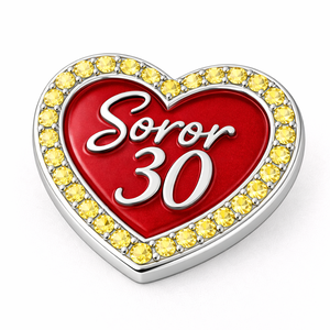 Cadeaux souvenirs, épingles à revers personnalisées en métal émaillé pour club de sororités féminines. - Product Image 3