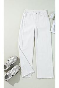 กางเกงยีนส์ผู้ชายสไตล์เทรนด์ฮิต สีพื้น ทรงเต็มตัว สตรีทแวร์ ระบายอากาศได้ดี มีกระเป๋าหลายช่อง - Product Image 2