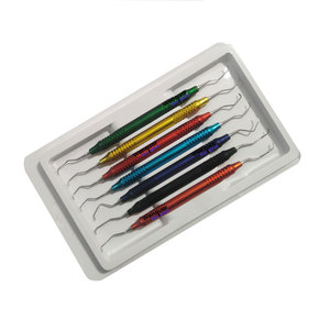 Juego de 7 Piezas de Curetas Dentales Profesionales de Acero Inoxidable, Instrumentos Quirúrgicos Periodontales - Product Image 3