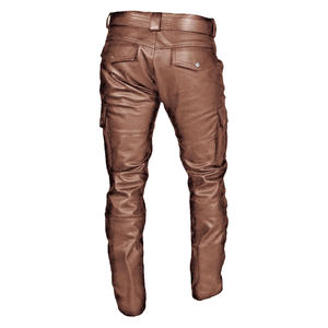 Pantalon en cuir véritable pour homme, respirant, de qualité supérieure, au meilleur prix, design élégant, couleur noire, en vente - Product Image 5
