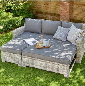 PRSF-OX - Juego de Muebles de Jardín Modernos de Mimbre Sintético, Sofá Seccional Esquinero Resistente con Mesa de Centro para Hotel - Product Image 6