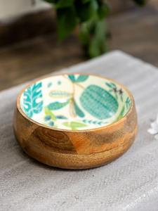 Bol en bois artisanal élégant, 100% bois, taille personnalisable disponible, en vente auprès d'exportateurs indiens aux prix les plus bas - Product Image 4