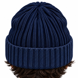 Unisex Rib Knit Folded Beanie <b>Cap</b> Stretchable Head Fit Clean Folded Cuff Warm Daily Warm Casual <b>Winter</b> <b>Cap</b> Adult Fit Beanie <b>Cap</b> - Product Image 6
