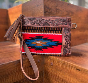 Nouveau Western usiné en cuir gland selle couverture bracelet fronde sac à main de haute qualité usiné à la main cousu sac à main femmes Mini sac à main - Product Image 2