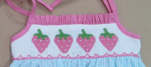 Robe à bretelles spaghetti pour bébé fille, en coton 100%, à volants, longueur genou, collection été pour enfants - Product Image 4