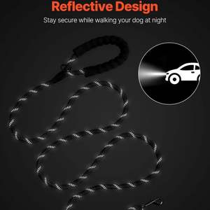 Guinzaglio imbottito per cani per cani di taglia medio-grande forniture per animali domestici con corda comoda - Product Image 5