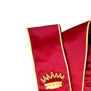 Insignia Masónica Personalizada de Alta Calidad con Diseño de Estrella 3D en Moiré Rojo, Último Diseño, Logotipo Personalizado, para Caballeros Masónicos - Product Image 4
