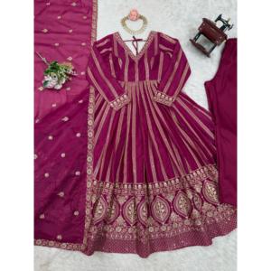 Hermoso vestido de fiesta XL con Pent elegante Dupatta para ocasiones especiales - Product Image 1