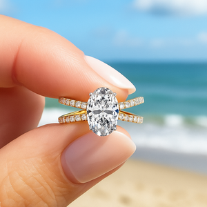 Anillo de Compromiso con Diamante Moissanite Original de 1.00 CT, Corte Brillante, Engaste de Garra, Estilo Clásico y Popular para Bodas y Fiestas, IGI - Product Image 2