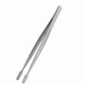 Pince à épiler de qualité supérieure en acier inoxydable pour manucure, durable, à pointe plate, angulaire ou autre, pour usage domestique et commercial - Product Image 2