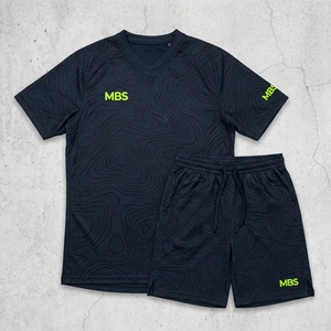 Conjunto de Camiseta de Fútbol para Hombre MBS_Altas-01_Topographic_Elevation_Kit, Cuello Redondo, Manga Corta, Absorbe la Humedad, Ropa Deportiva para Toda Temporada - Product Image 4
