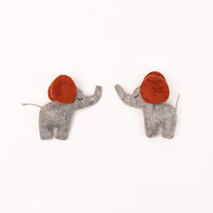 Wool Felt <b>Elephant</b> <b>Ornament</b> Handmade Safari Animal Toy Hanging Decor Felt <b>Elephant</b> Toy Kids Gift Wholesale Bulk - Product Image 3