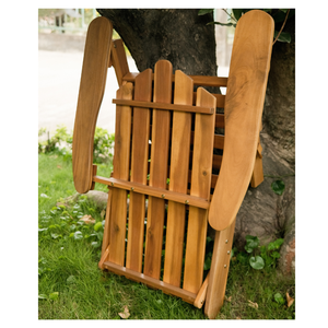 Chaise Adirondack pliante d'extérieur et d'intérieur en bois d'acacia du Vietnam, mobilier moderne et durable de Minh Phuoc Furniture - Product Image 5