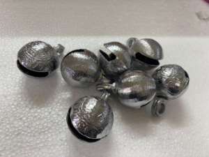 Antique Silver-Plated Engraved Brass Cow Bells Decorative Rustic Chime Hanging Home <b>Garden</b> Decor Crafts Wholesale Bulk Lot - Product Image 2