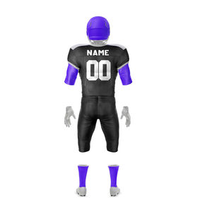 Tenues de football américain personnalisées de haute qualité en maille 100 % polyester respirante unisexe avec logo frontal - Product Image 4