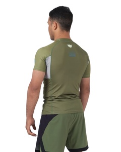 Profesional Jiu Jitsu Rashguard personalizado BJJ MMA Grappling No Gi camisa de compresión de manga corta OEM venta al por mayor Top de entrenamiento - Product Image 3