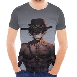 T-shirt unisexe à imprimé graphique Anime 2026 Noir Blanc Coupe Classique Personnage Haute Définition Streetwear Urbain Haut de Gamme HD - Product Image 4
