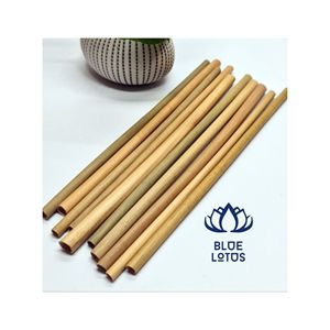 Pailles en bambou polies très demandées |   Paille à boire réutilisable sans produits chimiques pour café - Product Image 1