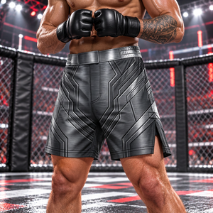 Wholesale MMA Fight <b>Shorts</b> Lightweight 150 GSM Polyester Spandex <b>Shorts</b> for Professional Training Gyms - Product Image 5