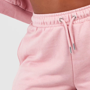 กางเกงขาสั้นลำลองแฟชั่นสตรีทแวร์สไตล์ใหม่ พิมพ์โลโก้ด้านหน้าตามสั่ง ผ้าฝ้ายสำหรับผู้หญิง - Product Image 2