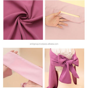 Nouvel arrivage Oem Niqab musulman de Malaisie hijab élégant pour le visage en tissu de couleur unie hijab niqabs pour femme - Product Image 4