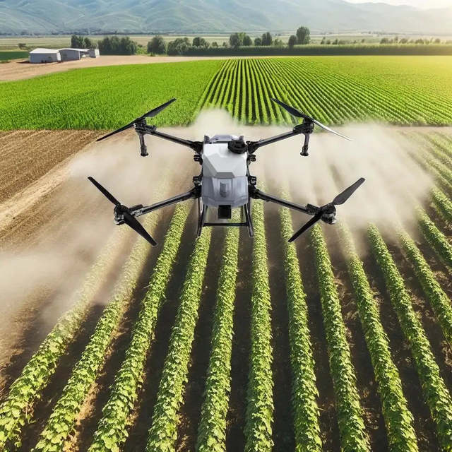 High Flow Rate Agricultural Drone Sprayer Heavy Payload Agricolas Drones for Efficient Crop Treatment