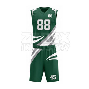 Smooth Comfortable Breathable Polyester Fabric 7 V 7 Uniform Package Custom Printed Jersey Set High Quality Team Sports Clothing - Product Image 2